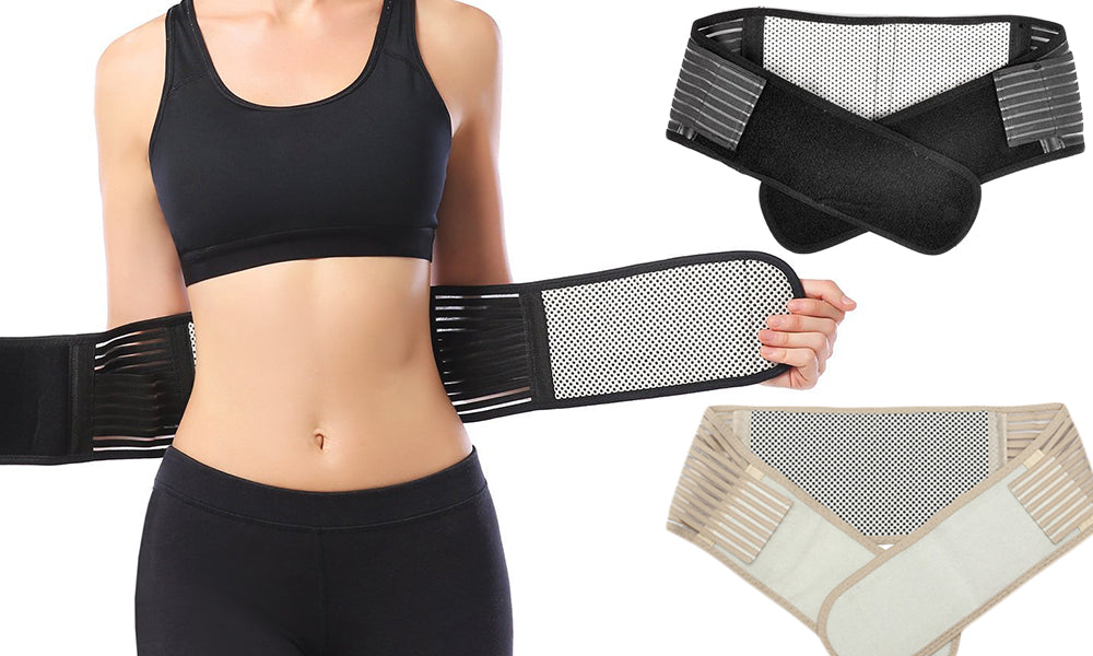 Heated top back brace