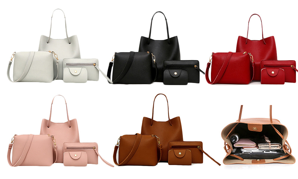 Set of Four Women's Matching Handbags