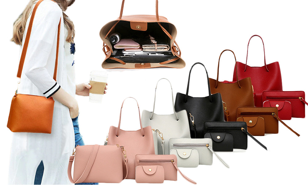 Set of Four Women's Matching Handbags