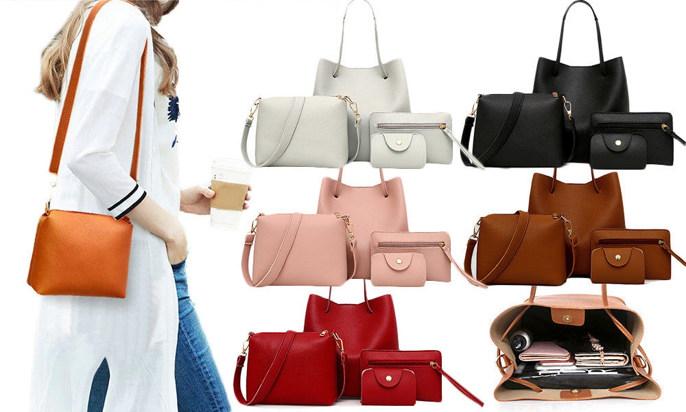 Set of Four Women's Matching Handbags