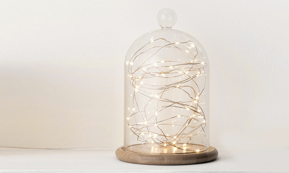 20 LED Silver or Copper Wire Battery Operated Fairy String Lights