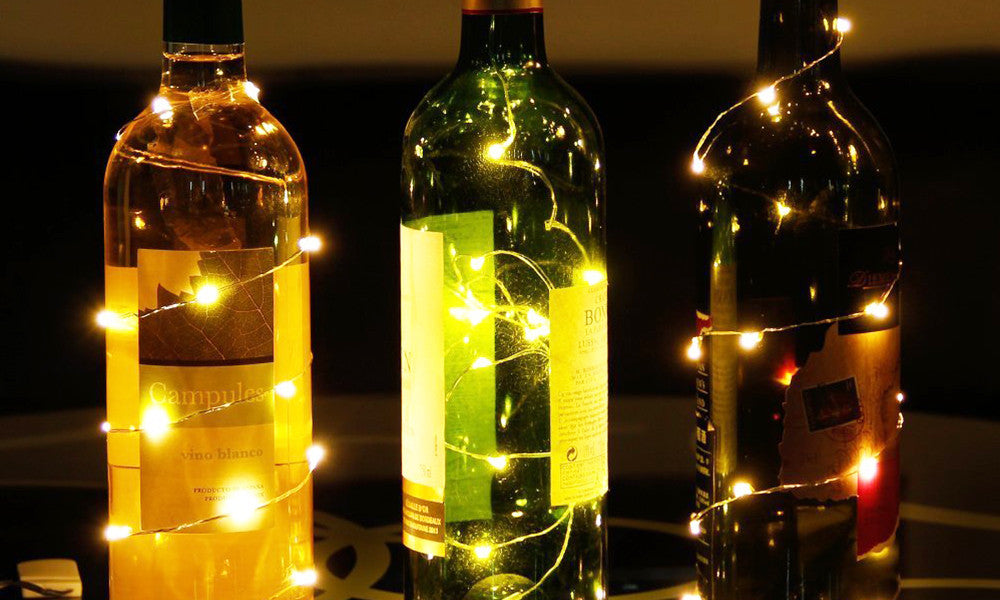 20 LED Silver or Copper Wire Battery Operated Fairy String Lights