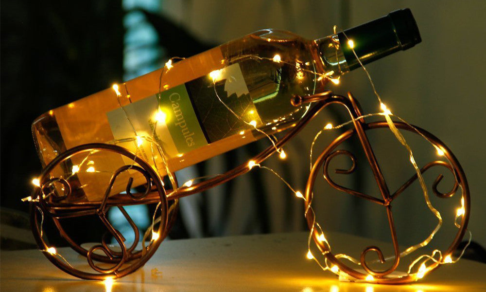 20 LED Silver or Copper Wire Battery Operated Fairy String Lights