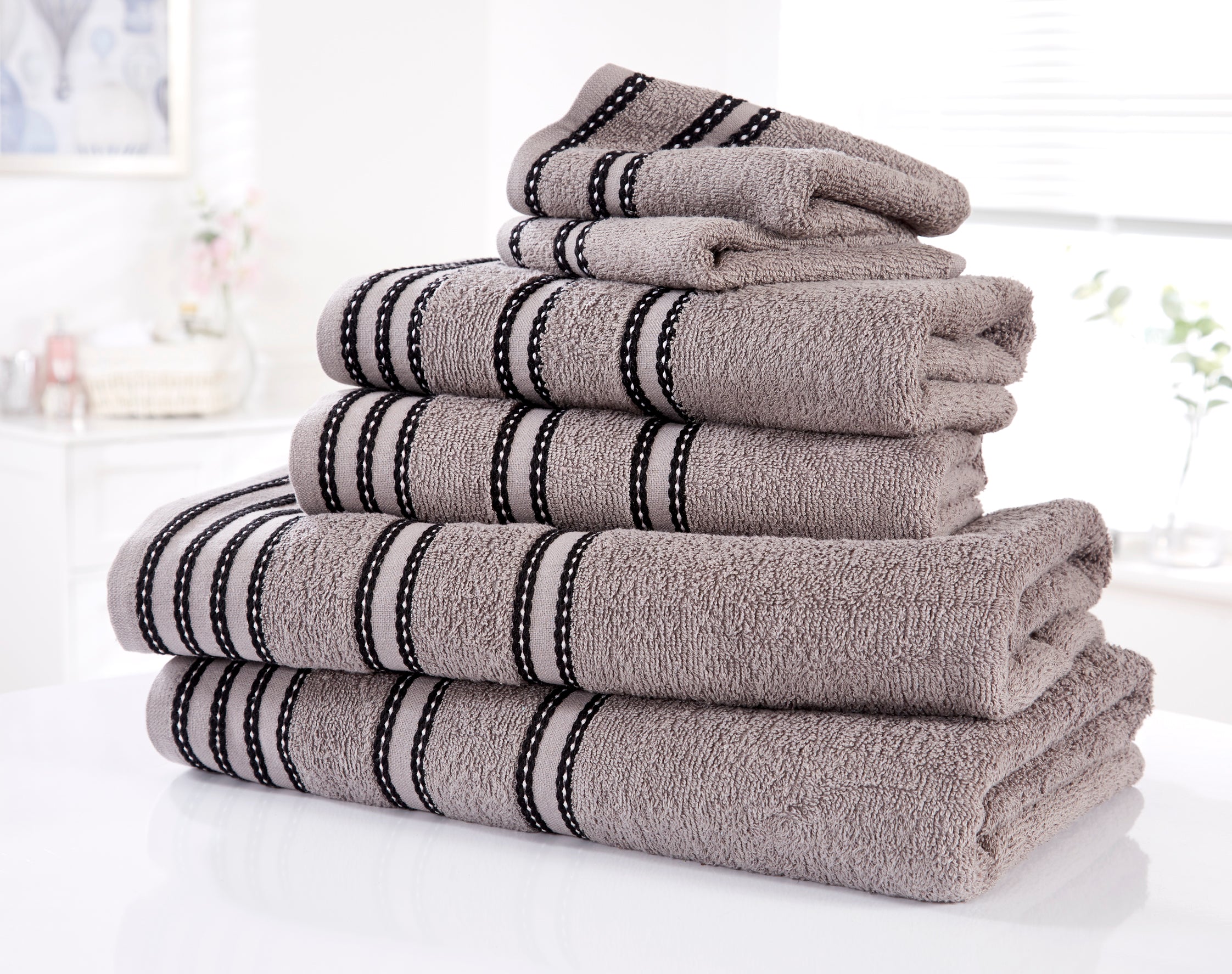 Rapport Home 6-Piece Egyptian Cotton Sirocco Towel Bale