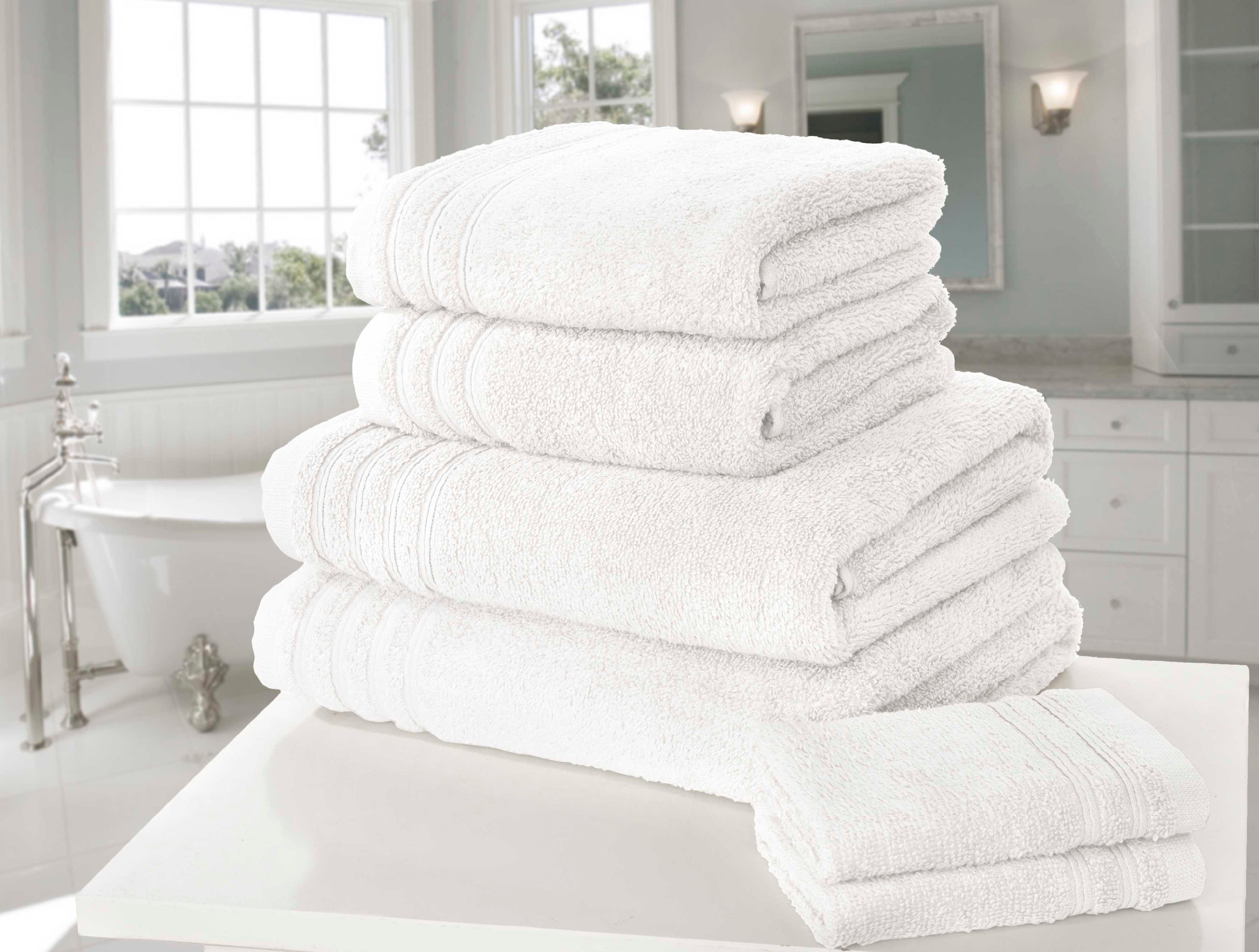6pc Rapport Home So Soft Zero-Twist Bath Towels