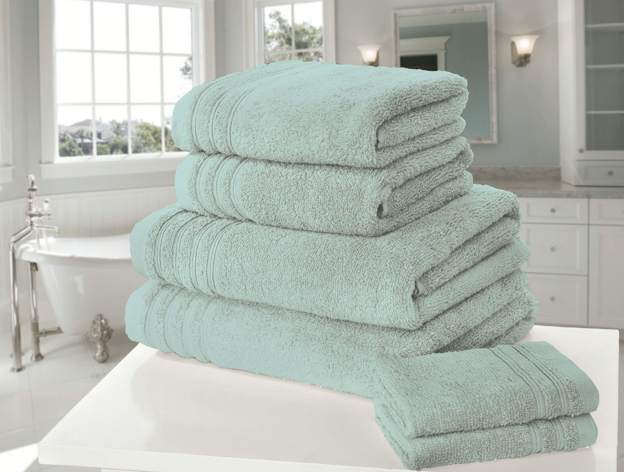 6pc Rapport Home So Soft Zero-Twist Bath Towels