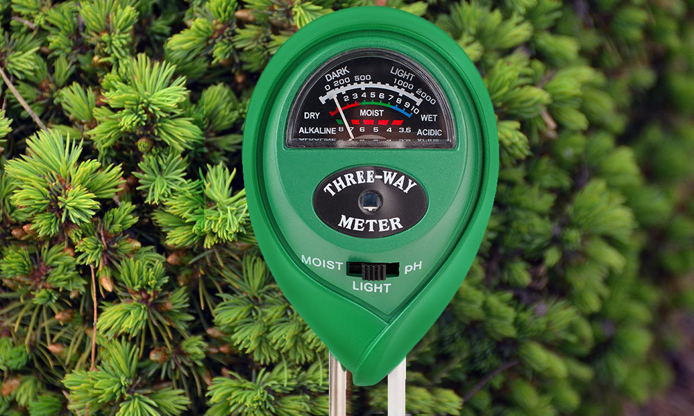 3-in-1 Soil Tester Moisture Meter, Light and PH acidity Tester