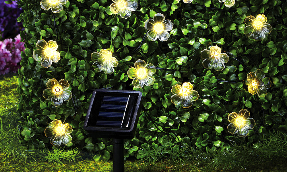 30 LED Solar Blossom String Lights