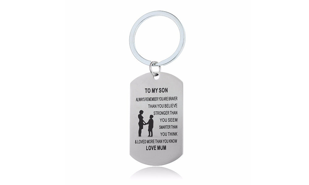 Parent to Child Engraved Keychains