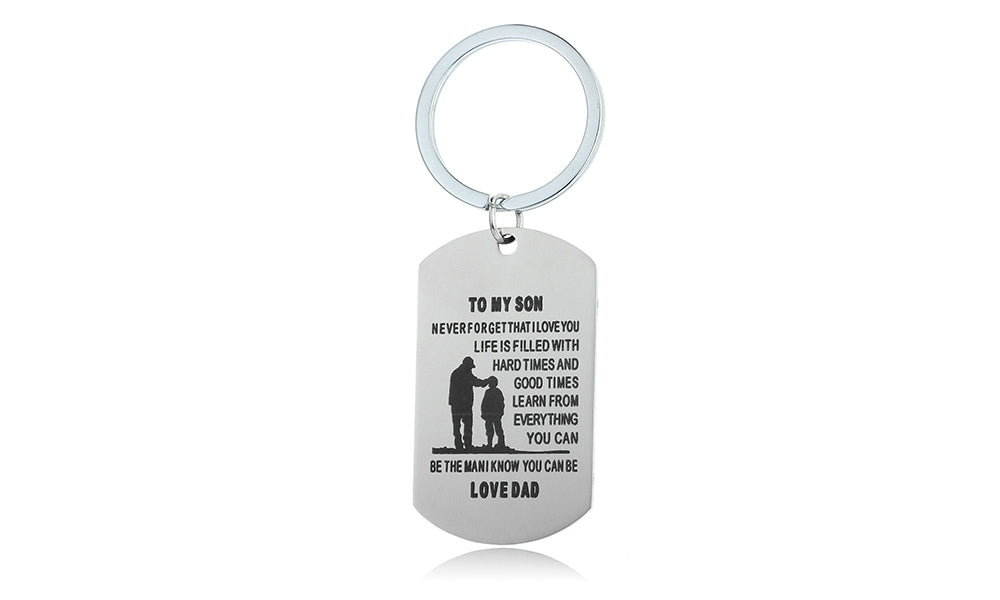 Parent to Child Engraved Keychains