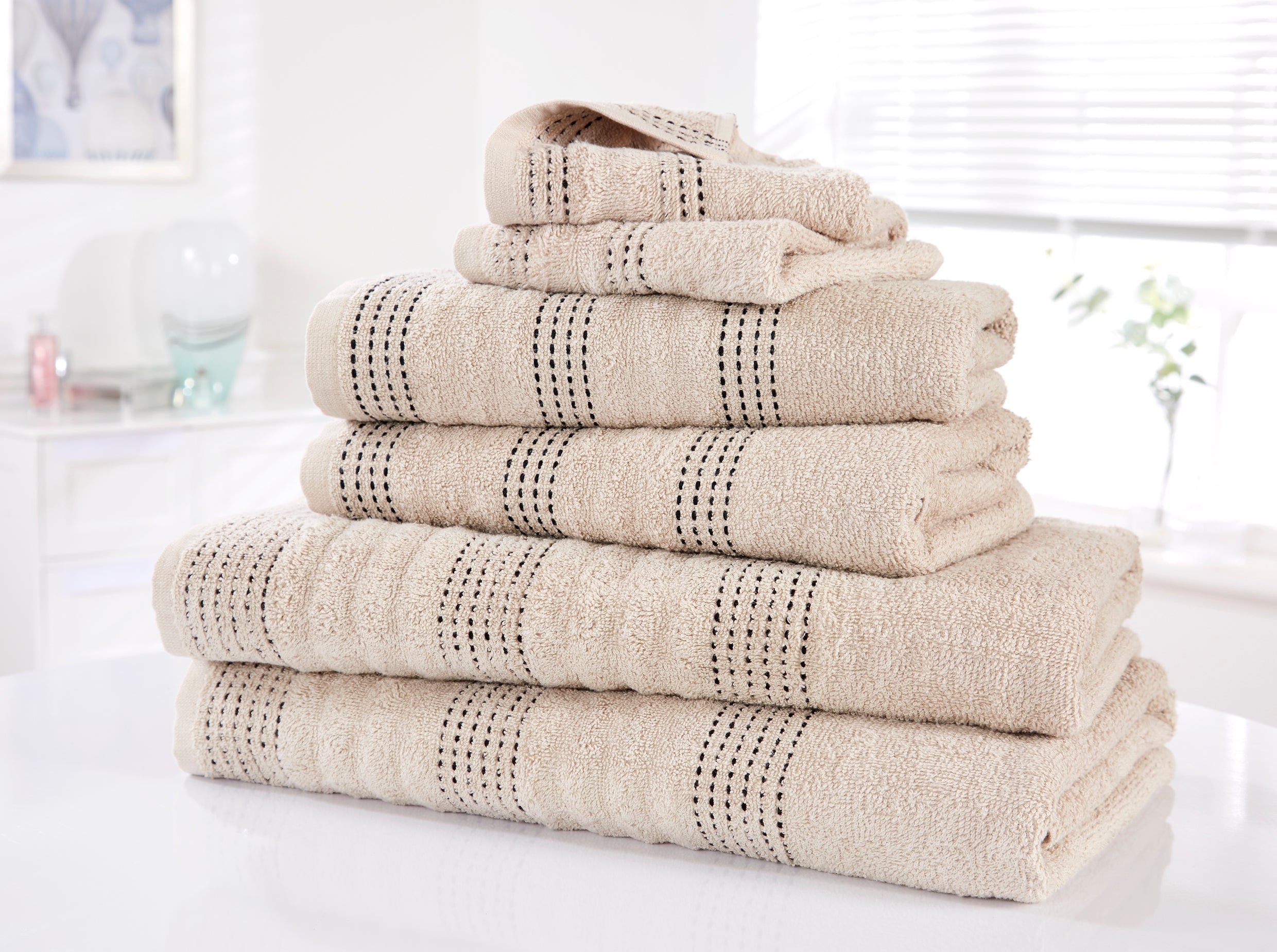 Rapport Home 6 Piece Spa Egyptian Cotton Towel Bale