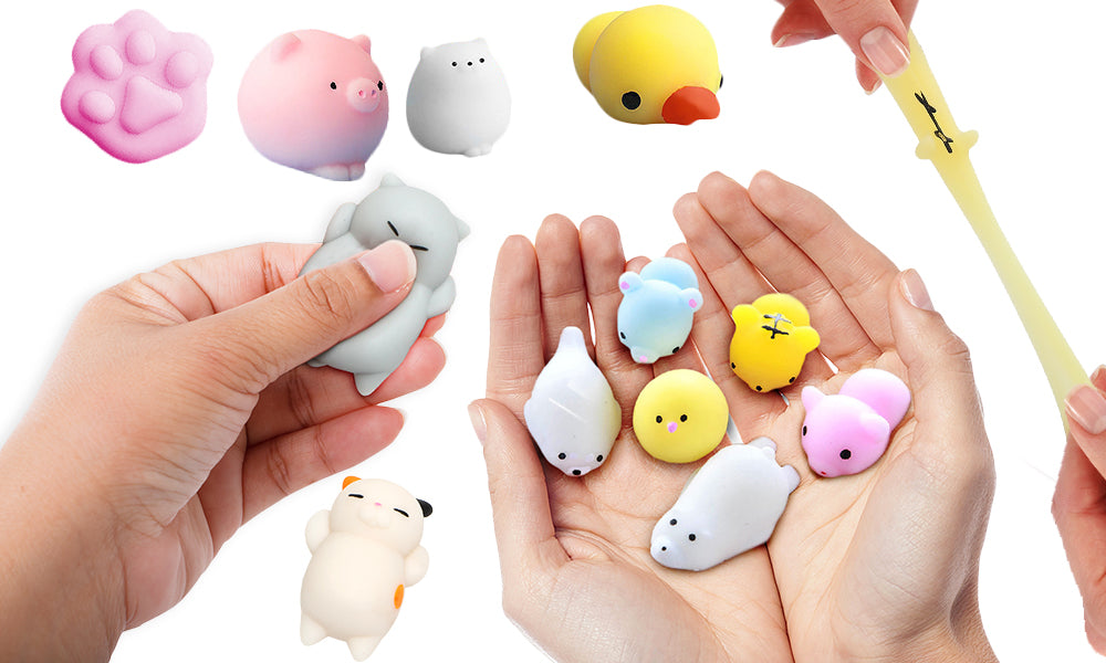 10pc Assorted Animal Squishy Toys