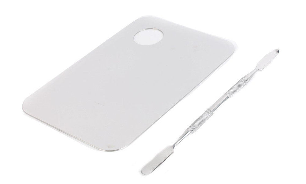 Pro Stainless Steel Cosmetic Makeup Palette Spatula Tool