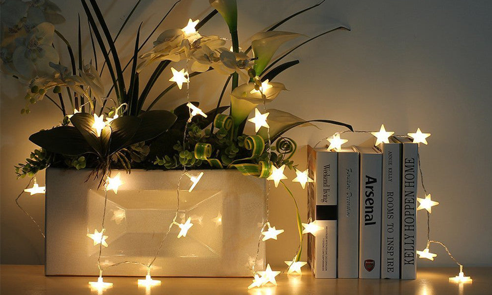 20 LED Star Battery Operated Fairy String Lights