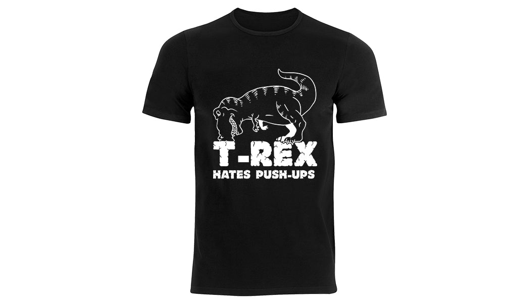 Kids T-Rex Hates Push-Ups T-shirts