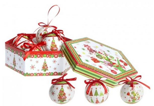 Christmas Polyfoam Baubles Box Set