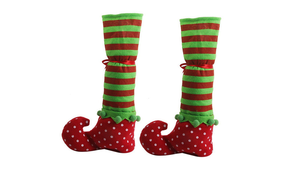 Christmas Elf Boot Bottle Bag