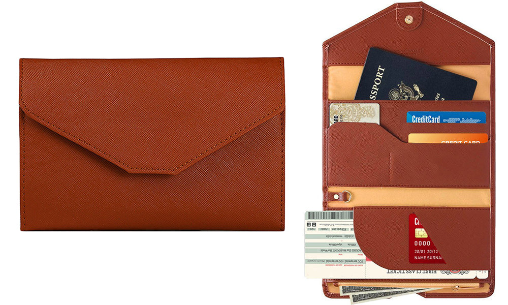 Tri-Fold Passport Travel Organiser