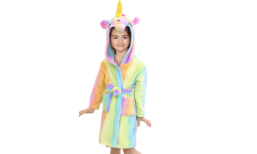Kids' Unicorn Bathrobes