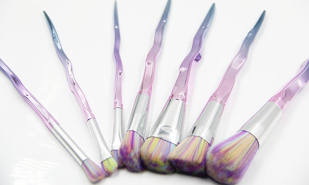 7pc Unicorn Horn Brush Set