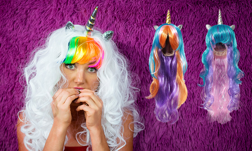 Pink deals unicorn wig