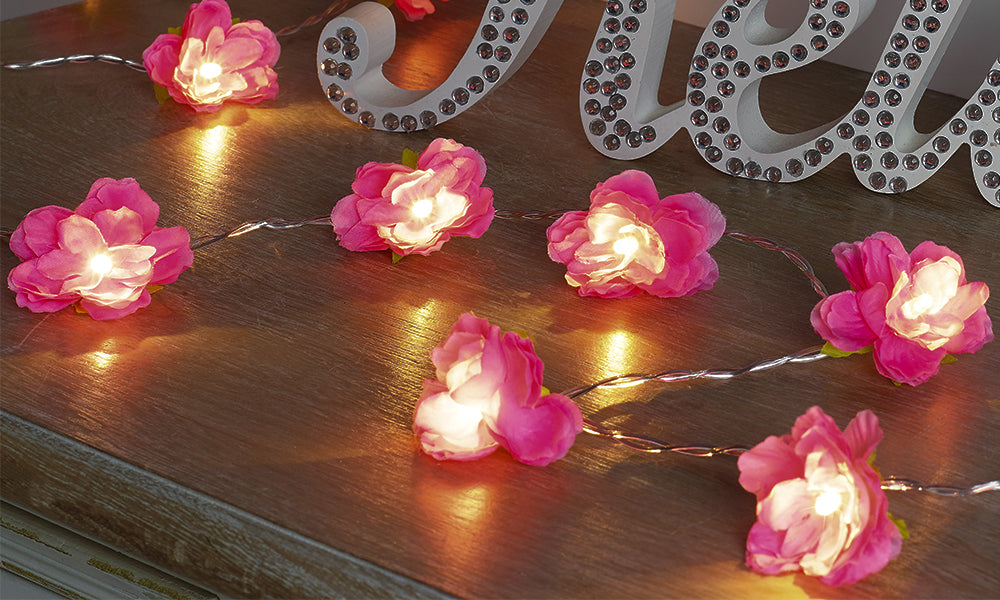 GloBrite 20 LED Flower String Lights