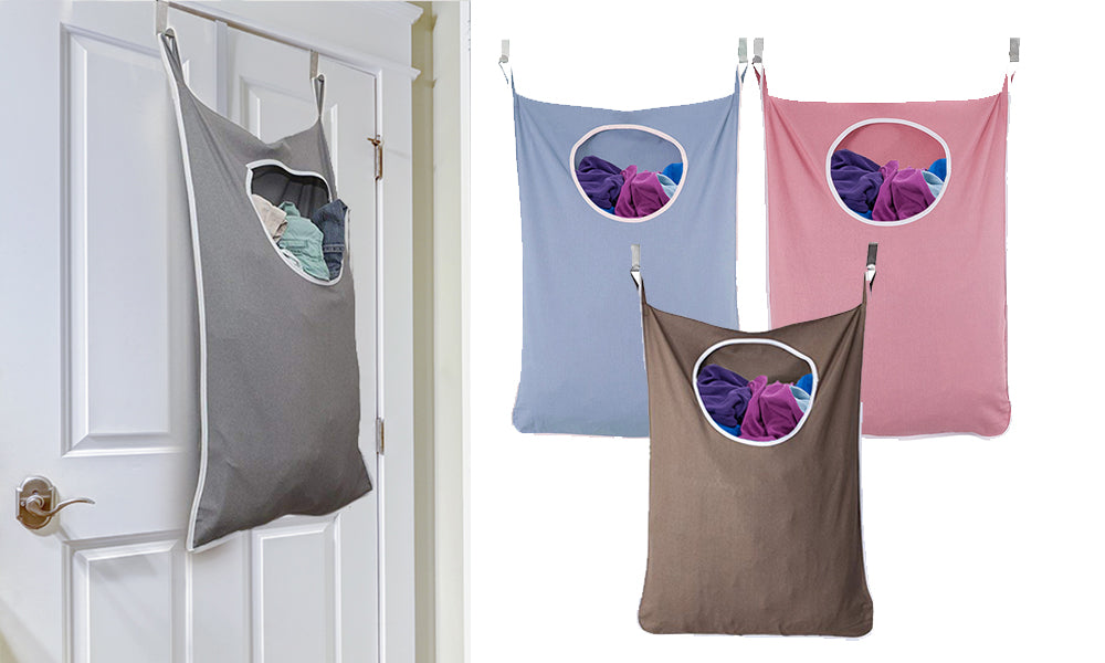 Over Door Laundry Bags With Hooks