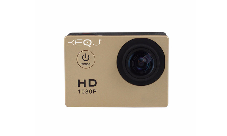 Kequ HD 1080p 16MP WaterResistant Action Camera Dynergy