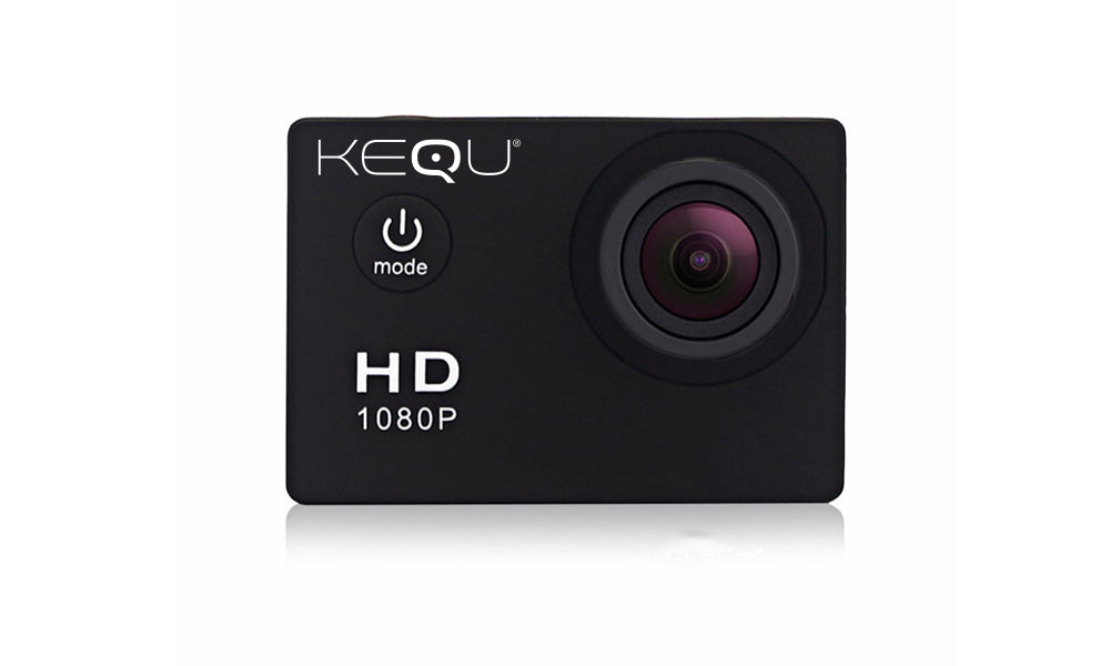 Kequ HD 1080p 16MP Water-Resistant Action Camera