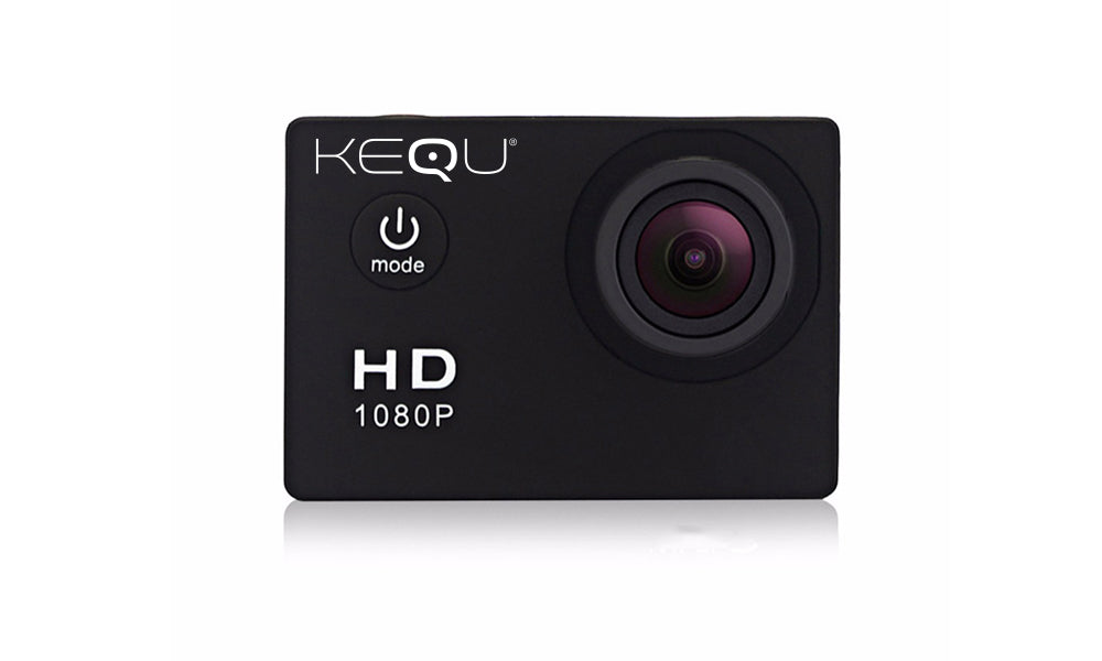 Kequ HD 1080p 16MP WaterResistant Action Camera Dynergy