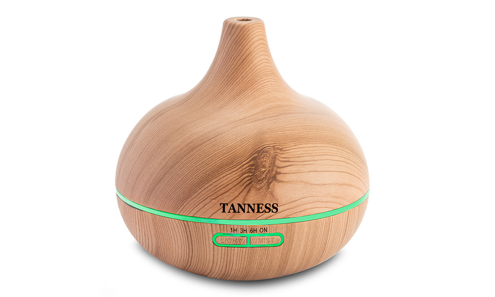 Tanness 300ml Essential Oil Diffuser for Aromatherapy LED Humidifier