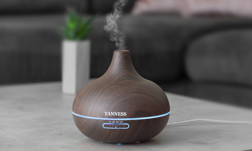 Tanness 300ml Essential Oil Diffuser for Aromatherapy LED Humidifier