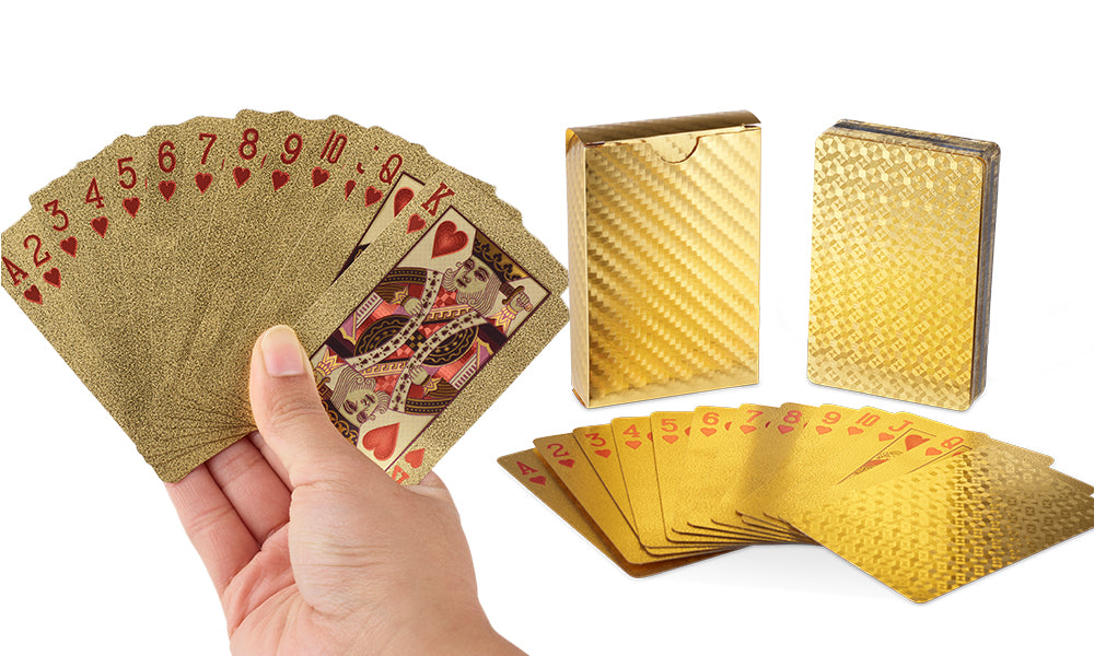 Gold, Silver or Black Novelty Foil Playing Cards