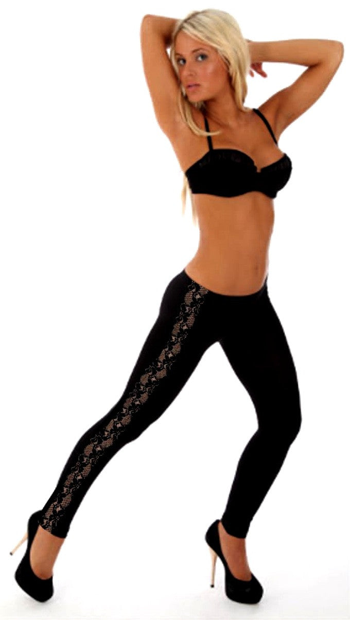 Control Lace Panel Leggings – Dynergy