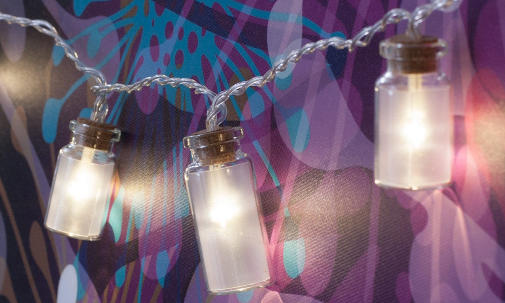 20 Vintage Jar LED String Fairy Lights