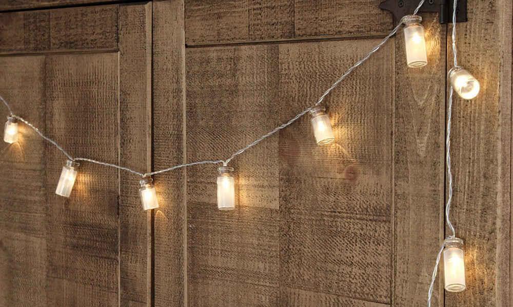 20 Vintage Jar LED String Fairy Lights