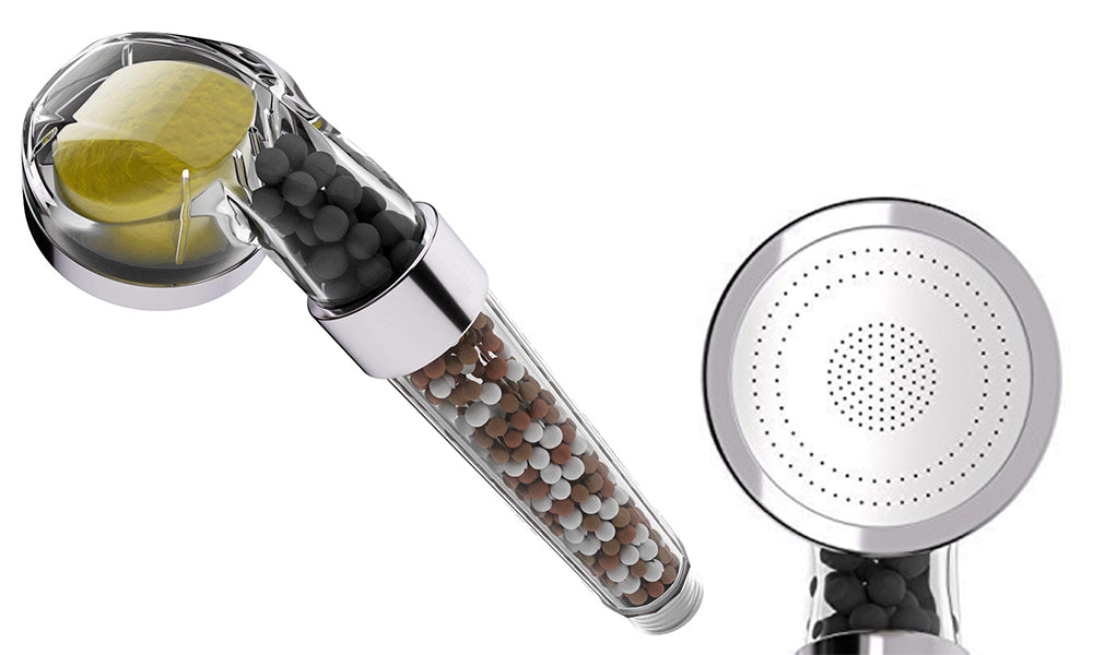 Scented Natural Filter Shower Head - Citrus, Lavender, Rose & Mint
