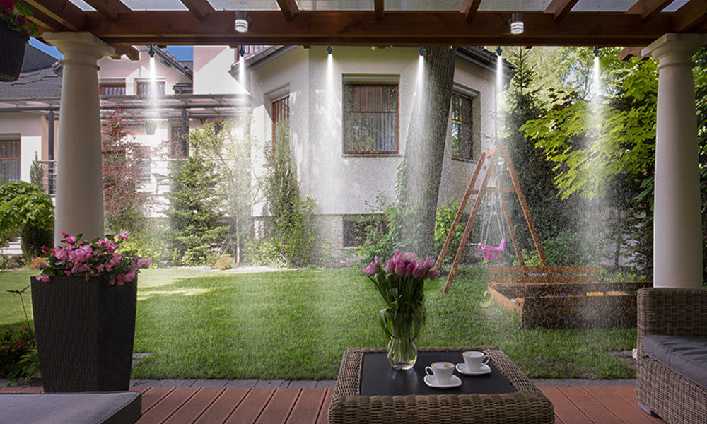 Garden Patio Misting Micro Irrigation Water Cooling System