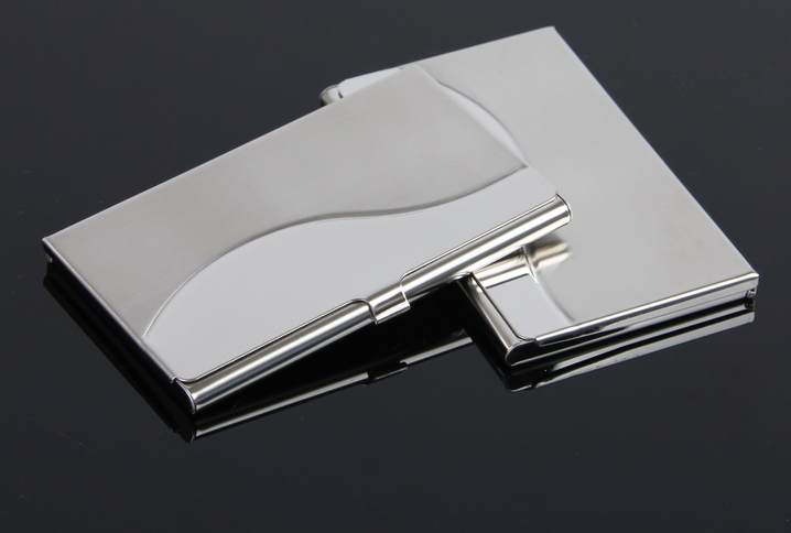 Brushed Aluminium Card Holder