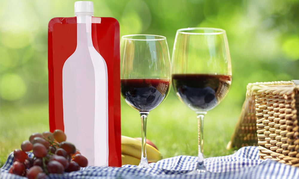 Wine on the Run Reusable and Foldable Wine Flask
