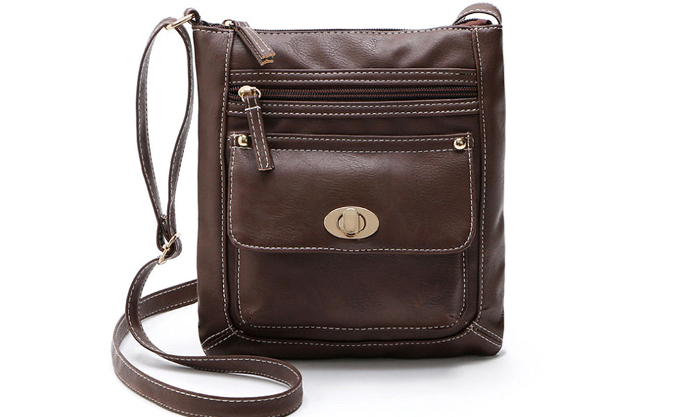Womens Multifunction Cross-body Bag With Clasp