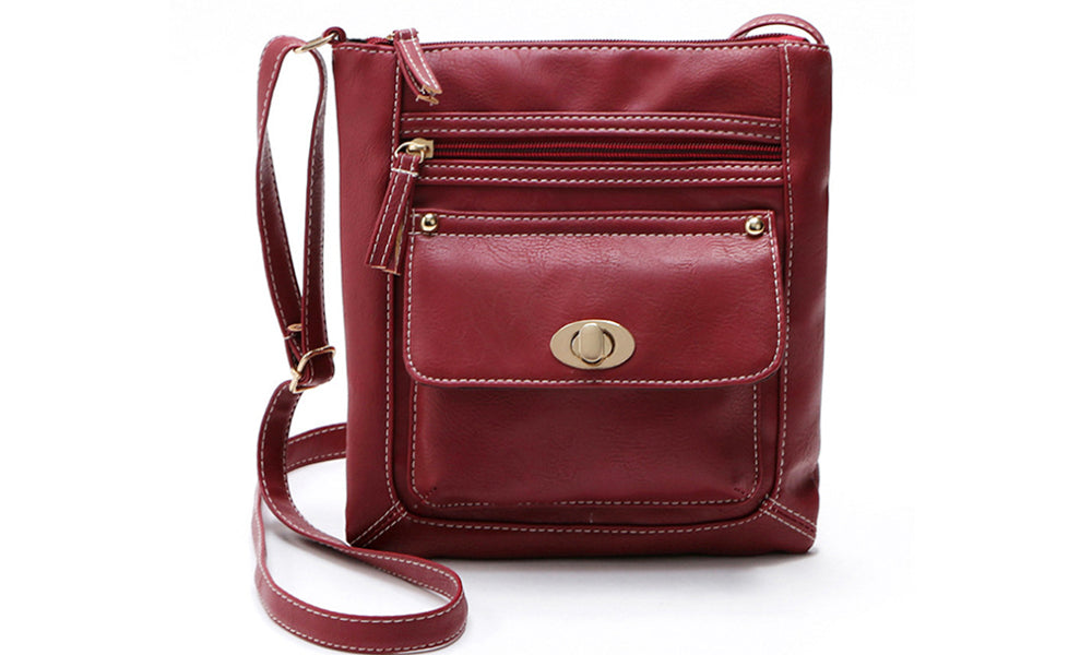 Womens Multifunction Cross-body Bag With Clasp