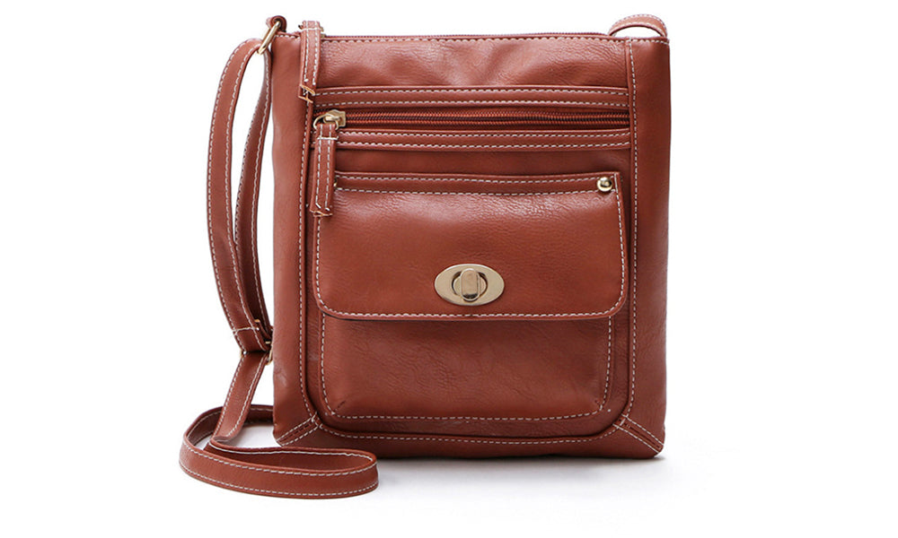 Womens Multifunction Cross-body Bag With Clasp