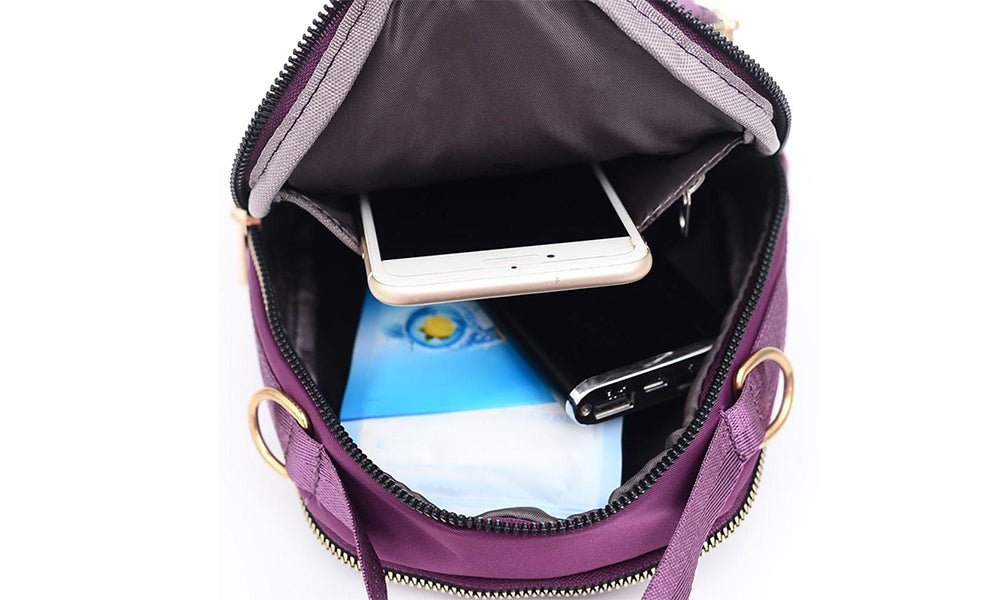 Women Nylon Multi-pocket Crossbody Bag