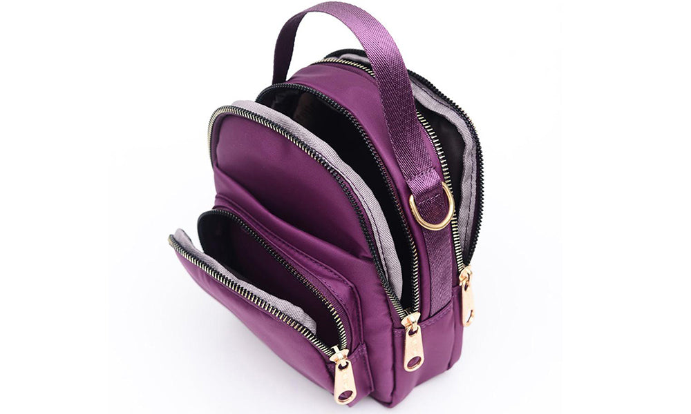 Women Nylon Multi-pocket Crossbody Bag