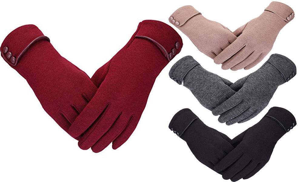 Woman's Winter Touchscreen Cotton Gloves