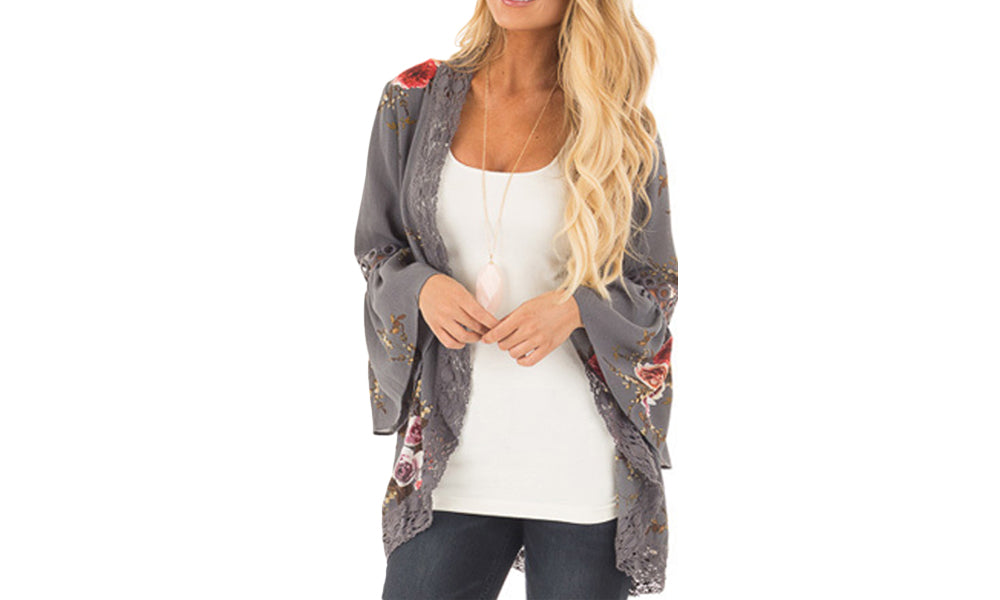 Women's Bell Sleeve Kimono