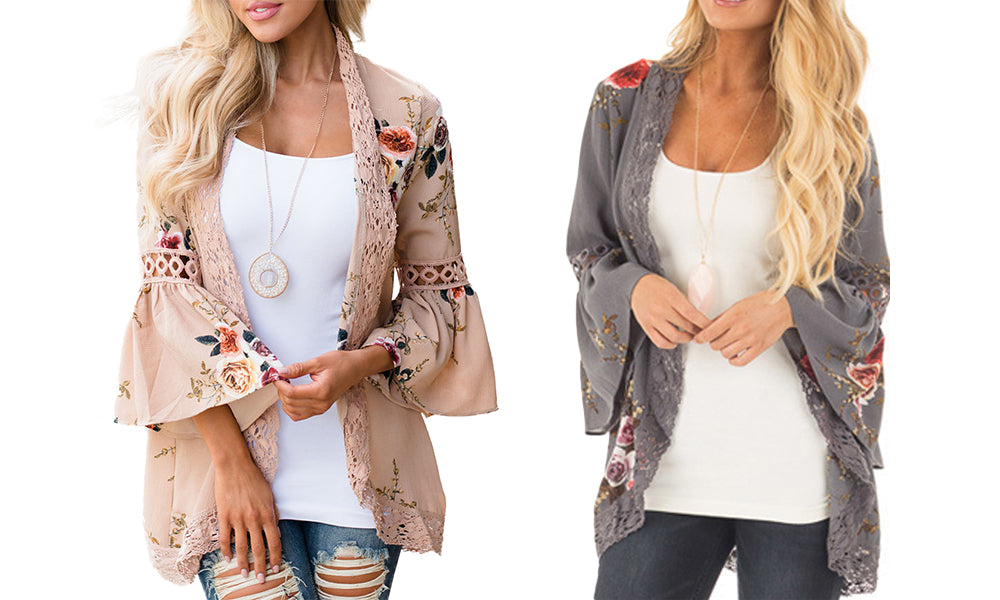 Women's Bell Sleeve Kimono