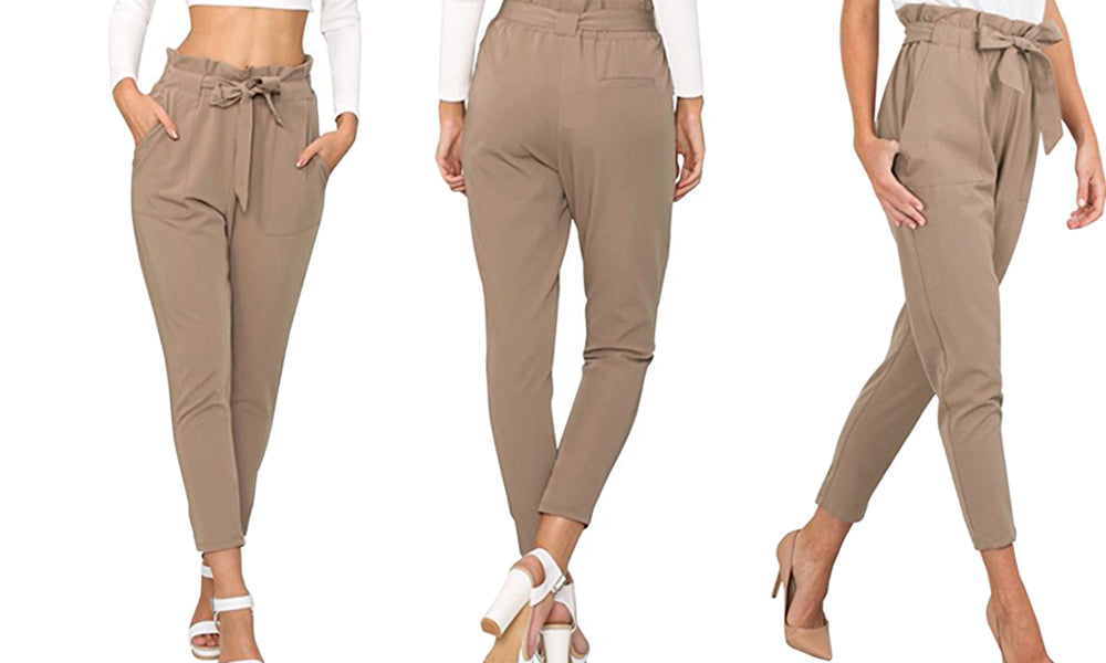 Womens High Waist Trousers