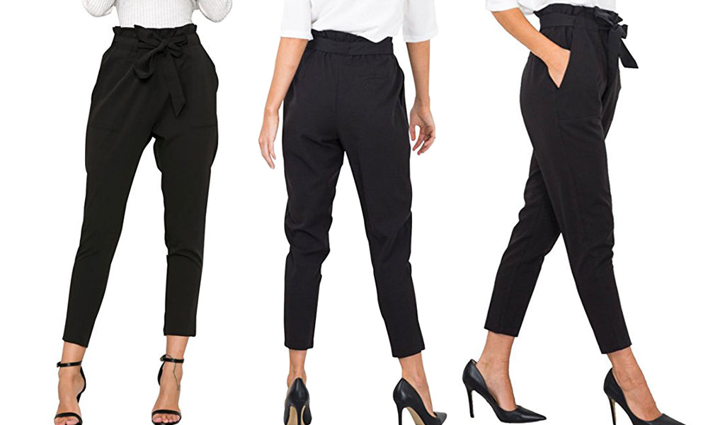 Womens High Waist Trousers